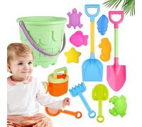 Ensemble de Jouets de Plage | avec pochoirs d'animaux Inclus, Jouets pour Construire des châteaux sur la Plage pour , pour l'été, l'anniversaire, Le début de l'école, Les Filles, Les garçons et