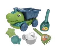 Ensemble de jouets de plage sur le thème des dinosaures | Coffret de jeu bac à sable avec camion-benne | Castle Tools Moules pour animaux | Kit d'activités portable lisse | Creative Outdoor Tout-petit