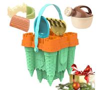 Ensemble de Jouets de Sable de Plage - kit Complet de château de Sable | Outils de Mise en Forme drôles pour Les et Les familles, la Construction Portable et Robuste pour Les activités de plag