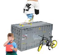 Ensemble de jouets de skateboard à doigts - Mini planche de sport, rampe en plastique, kit de touche Creative Street | Équipement de parc de Skate de poche Portable pour , adolescents, adultes,