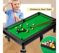 Ensemble de jouets de table de billard miniature, table de piscine de puzzle de bureau d'intérieur, jeu interactif parent-enfant, jouet éducatif de jeu de société, style de balle aléatoire Petit,milie