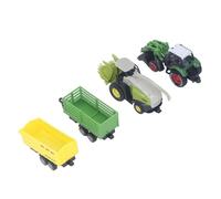 Ensemble de Jouets de Tracteur Agricole, Ensemble de Jeu éducatif Durable pour Enfants, Véhicule Tracteur à Tirer pour Les Tout-Petits, en Plastique et en Alliage