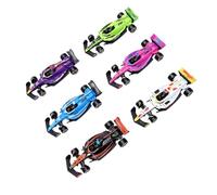 Ensemble de Jouets F1 à Traction à L'échelle 1:60, Voitures de Course Miniatures Compactes à Haute Simulation pour Enfants, Ensemble de 6 Pièces en Alliage et Plastique