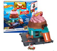 Ensemble de jouets - Hot Wheels - Glacier - Circuit Rally Ice Cream Shop - 1 véhicule - 4 ans et plus