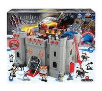 STARLUX - Château Fort Le Château Noir avec Figurines Chevaliers, Soldats, Dragon, Catapultes et Accessoires Inclus - Dès 3 Ans - Fabriqué en Europe - 404002