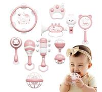 Ensemble De Jouets Musicaux - 10 Pièces, Percussions De Tambourin À Main | Kit D'instruments De Musique Éducatifs Réutilisables pour Nourrissons, Les Tout-Petits, Les Garçons Et Filles, Jeu À