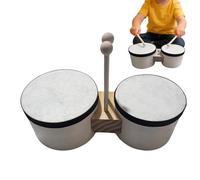 Ensemble de jouets musicaux pour batterie pour - Conception de coquille en bois de 2 pièces, instrument à percussion pour , jouet pour apprendre le rythme de l'enfant, baguettes légères