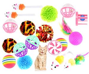 Ensemble de jouets pour chat - Jouet pour différents chats - Pour occuper et s'occuper de soi - Jouer et s'amuser avec votre animal de compagnie