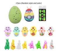 Ensemble De Jouets Pour Enfants, ¿Ufs De Pâques Remplis, Mini Lapin, ¿Ufs Surprise, Décorations De Pâques Joyeuses, ¿Ufs De Pigeon Peints