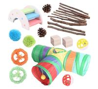Ensemble de jouets pour hamster, grincement des dents et mastication pour soulager l'ennui, petits animaux domestiques, cochon d'Inde, lapin, hamsters, cochons d'Inde et autres petits animaux de