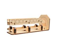 Ensemble de jouets scientifiques éducatifs, assemblage pratique, train flottant magnétique en bois avec instructions, expérience physique pour, ensemble de modèles de train à lévitation en