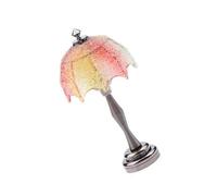 Ensemble de jouets tendance pour maisons de poupée à l'échelle 12 - Accessoire robuste en métal - Petite lampe de table - Décoration pour la maison