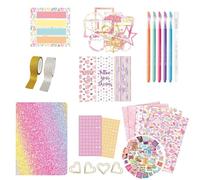 Ensemble de journal créatif, kit de loisirs créatifs | Kit de scrapbooking pour filles, carnet d'écriture pour, livre créatif élégant pour la maison, l'école à partir de 4 ans