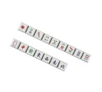 Ensemble de keycaps à thème Mahjong résistants à la décoloration pour clavier mécanique MX amateurs de sublimation