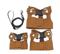 Ensemble de laisse et arbre de dragon barbu - Preuve d'évasion - Sangle de traction de lézard confortable - Laisse amphibie pour geckos crestés, lézards, serpents, barbes en plein air et en plein air