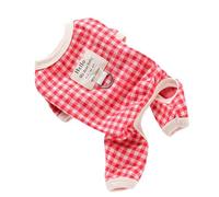Ensemble de Laisse pour Chien, Respirant, Adorable, Garde au Chaud, Vêtements pour Chiot avec Laisse Rouge pour Bichon Frise pour Le Printemps et l'automne pour la Marche (L)