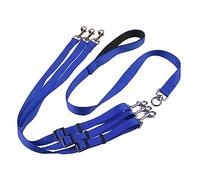 Ensemble de laisse triple tête pour chien avec laisse réglable un à trois en nylon