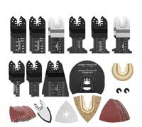 Ensemble De Lames De Scie Multifonctions Oscillantes À Dégagement Rapide For La Rénovation, Le Travail Du Bois Et Le Bricolage (12 À 108 Pièces).(100Pc)