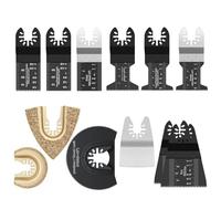 Ensemble De Lames De Scie Multifonctions Oscillantes À Dégagement Rapide For La Rénovation, Le Travail Du Bois Et Le Bricolage (12 À 108 Pièces).(12Pc)