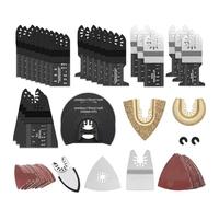 Ensemble De Lames De Scie Multifonctions Oscillantes À Dégagement Rapide For La Rénovation, Le Travail Du Bois Et Le Bricolage (12 À 108 Pièces).(108Pc)