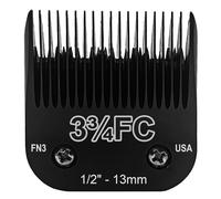 Ensemble De Lames En Acier Inoxydable For Tondeuse De Toilettage Amovible Noire For Chien, Compatible Avec Andis, Compatible Avec Oster, A5, Compatible Avec Les Tondeuses Wahl, Série KM10(3FC-13mm)