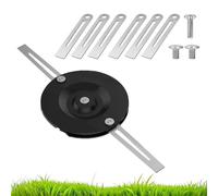 Ensemble de lames en acier inoxydable pour coupe-bordures sans fil Einhell - Lame de rechange - Double lames métalliques avec protection sous le sol - Avec disque de coupe et vis