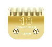 Ensemble De Lames En Céramique Détachables For Tondeuse For Chien, Compatible Avec Andis, Compatible Avec Les Tondeuses Oster, A5, Série KM10, Lame De Tondeuse À Cheveux À Coupe Lisse(10(1.5mm))