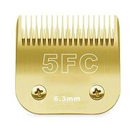 Ensemble De Lames Métalliques Amovibles For Tondeuses For Chiens 3FC/7FC/5FC/4FC/10/30/40, Compatibles Avec Les Tondeuses Andis, Oster Et A5.(5FC(6.3mm))