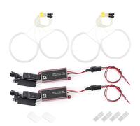 Ensemble De Lampes De Phare LED - 4 Pièces/ensemble CCFL LED Pour Phare De Voiture Angel Eyes, Kit De Réaménagement Compatible Avec BMW E36 E38 E39 E46, Anneaux Halo De Phare