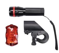 Ensemble de lampes de vélo Vorel : Avant 3W Cree Led + Arrière 5 Led 88422