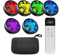 Ensemble de lampes d'entraînement de réaction - Améliore la vitesse et la réponse rapide, 6 fonctions, 5 lumières - Outils d'entraînement sportif pour l'agilité et la coordination