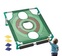 Ensemble de lancement de fils - Jouet d'été pour poufs | Plateau style Cornhole pour les temps avec sacs en tissu doux, structure stable, construction résistante à l'eau,