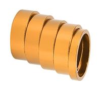 Ensemble de Laveuse de Fourche Avant Vélo CANSUCC 28,6 Mm - Joint en Aluminium, Facile à Installer, ajusté pour Divers Vélos, 4 Couleurs Disponibles (Gold)