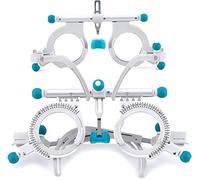 Ensemble de lentilles d'essai optiques, monture de lentilles d'essai optiques réglables, écart pupillaire de 48 mm à 80 mm, monture universelle en titane pur pour examen d'optométrie et opti