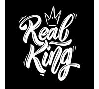 ensemble de lettres royales prince princesse roi Stickers gravés 49.2x59.8cm Peinture murale artistique Blanc