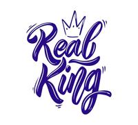 ensemble de lettres royales prince princesse roi Stickers gravés 65.6x79.7cm Amovible sans laisser de colle Bleu foncé