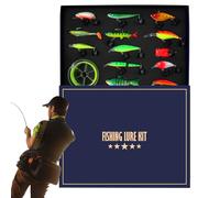 Ensemble De Leurres De Pêche - Leurre Artificiel pour Bar,Ensemble D'Accessoires De Pêche | pour en Extérieur Eau Salée Et Douce Rivière Lac Étang Vacances en Famille Nuit Et Matin
