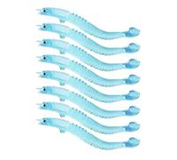 Ensemble de leurres pour bar - Collection d'hameçons vibrants en caoutchouc, tentations artificielles de l'océan, accessoires de rivière flexibles, outils de capture créatifs | Performance aquatique a