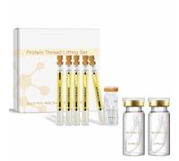 Ensemble De Levage De Fils ProtéInéS Avec SéRum Pour Le Visage, Fil De CollagèNe Absorbable Pour Hydrater Et Raffermir La Peau (Combinaison)