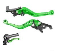 Ensemble de leviers de frein de moto en alliage d'aluminium avec six niveaux de réglage pour VTT, UTV, moto tout-terrain, poignée de frein à disque usinée CNC de couleur rouge pour une sécurité et un
