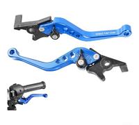 Ensemble de leviers de frein de moto en alliage d'aluminium avec six niveaux de réglage pour VTT, UTV, moto tout-terrain, poignée de frein à disque usinée CNC de couleur rouge pour une sécurité et un