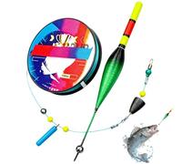 Ensemble De Ligne De Pêche Automatique - Flotteur De Pêche Automatique - Kit De Ligne De Pêches Montée Avec Hameçon, Haute Sensibilité Et Réglable, Équipement De Pêches Complet Pour Truite Et Carpe