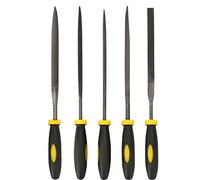 Ensemble de limes à bois à râpe en acier populaire et pratique, mini lime plate assortie pratique pour le travail du bois, le travail des métaux et les projets de bricolage, (4 * 160mm)