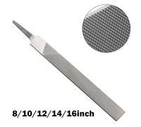 Ensemble de limes à tête plate en alliage d'acier pour métal et bois, outil essentiel pour les artisans et les amateurs de bricolage (35,6 cm)