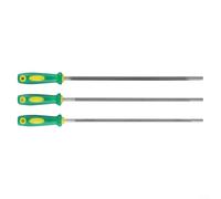 Ensemble de limes essentielles pour tronçonneuse avec trois outils ronds en acier à haute teneur en carbone pour aiguiser la chaîne