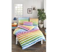 Ensemble De Linge De Lit Renforcé 2 Pièces Rainbow 135 X 200 CM 80 X 80 CM