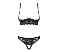 Ensemble de Lingerie en Dentelle Letica Cupless Obsessive (2 pcs)