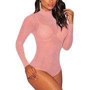 Ensemble de Lingerie Sexy Haut Sexy Femme Pièce Lingerie O Women Neck Mesh Nightwear Leotard Bodysuit Sleepwear One Ensemble Feminine Déguisement Femme