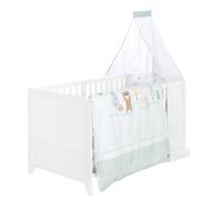 Ensemble De Lit Bébé 'savanna Friends' Avec Équipement Complet Blanc / Vert TU