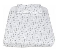 Chicco Ensemble linge de lit 3 pièces Cododo Next2Me – Taie drap-housse housse de couette Grey Sheep